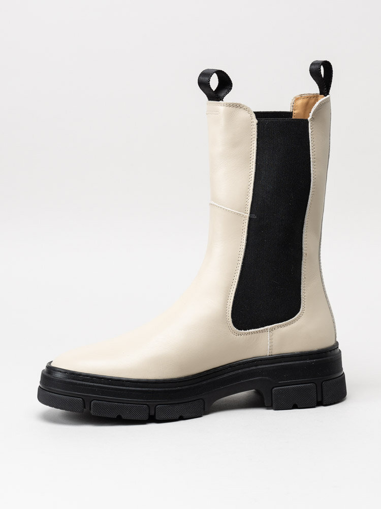 Gant Footwear - Monthike Chelsea Boot - Ljusbeige höga chelsea boots i skinn