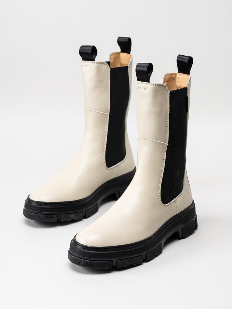 Gant Footwear - Monthike Chelsea Boot - Ljusbeige höga chelsea boots i skinn