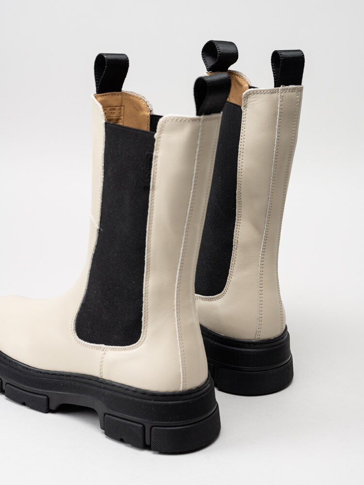 Gant Footwear - Monthike Chelsea Boot - Ljusbeige höga chelsea boots i skinn