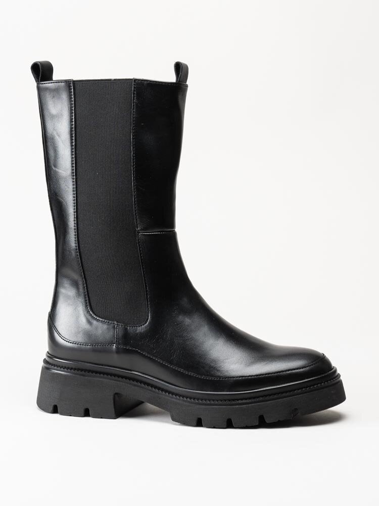 Gabor - Svarta höga chelsea boots i skinn