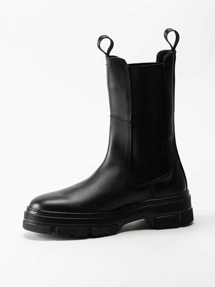 Gant Footwear - Monthike - Svarta höga chelsea boots i skinn