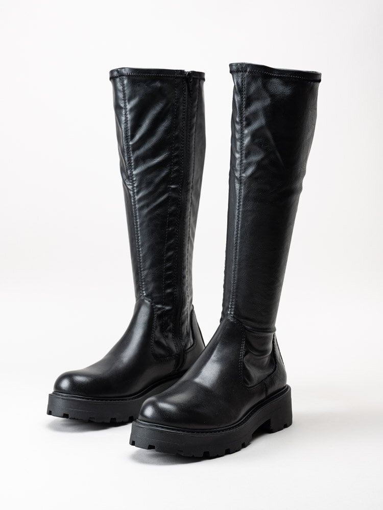 Vagabond - Cosmo 2.0 - Svarta höga boots i skinn