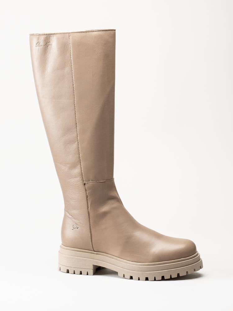 Rosa Negra - Beige stövlar i skinn