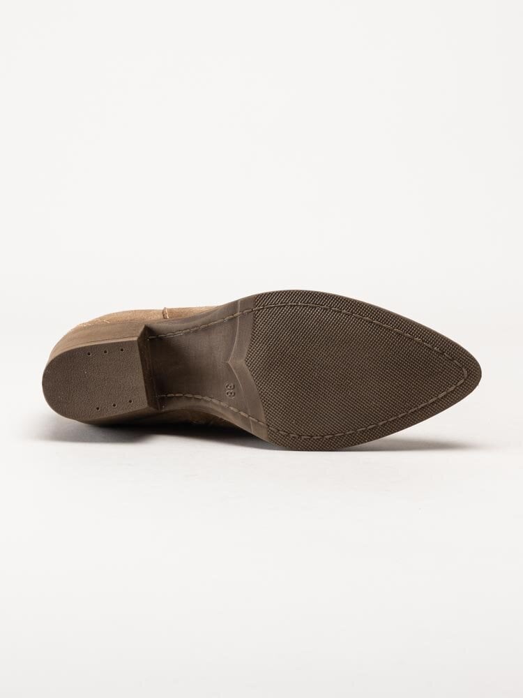 Tamaris - Ljusbruna westernboots i mocka