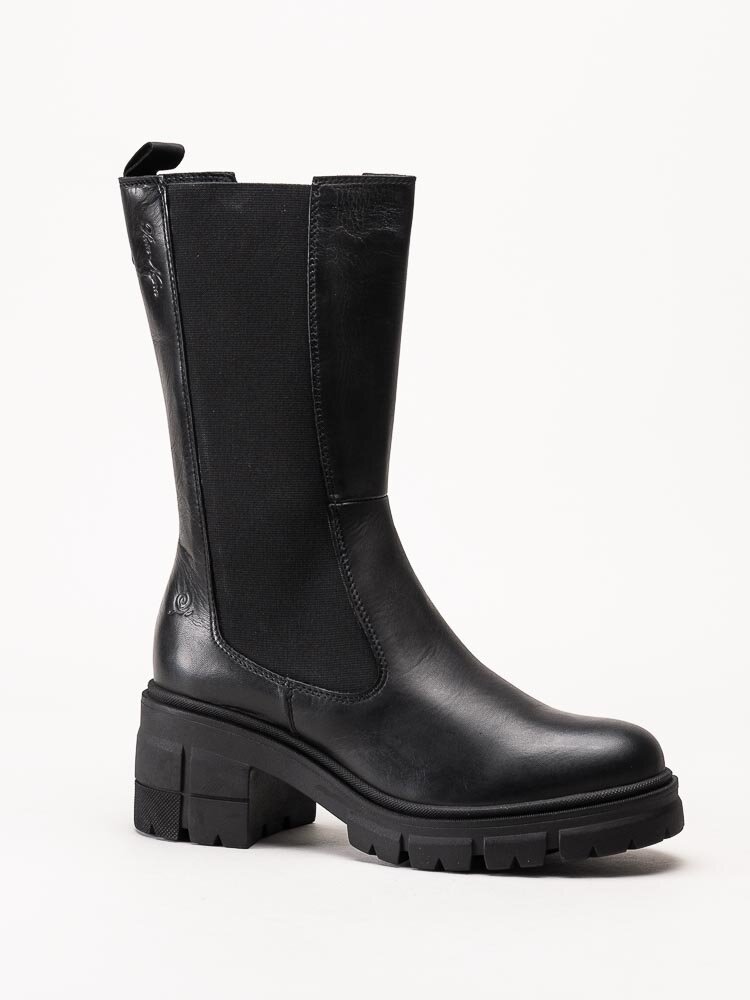 Rosa Negra - Svarta chelsea boots i skinn