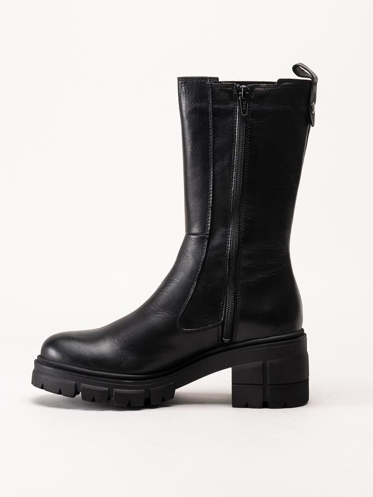 Rosa Negra - Svarta chelsea boots i skinn