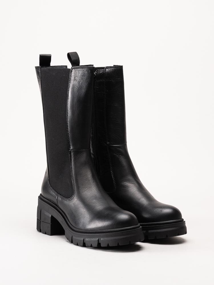 Rosa Negra - Svarta chelsea boots i skinn