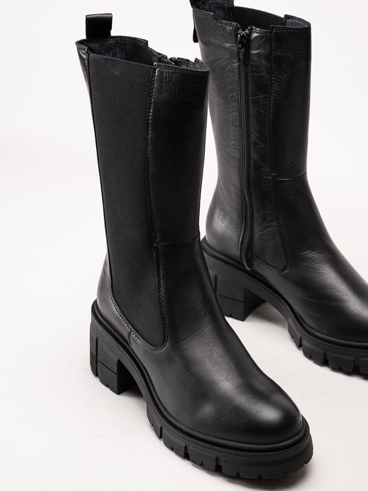 Rosa Negra - Svarta chelsea boots i skinn