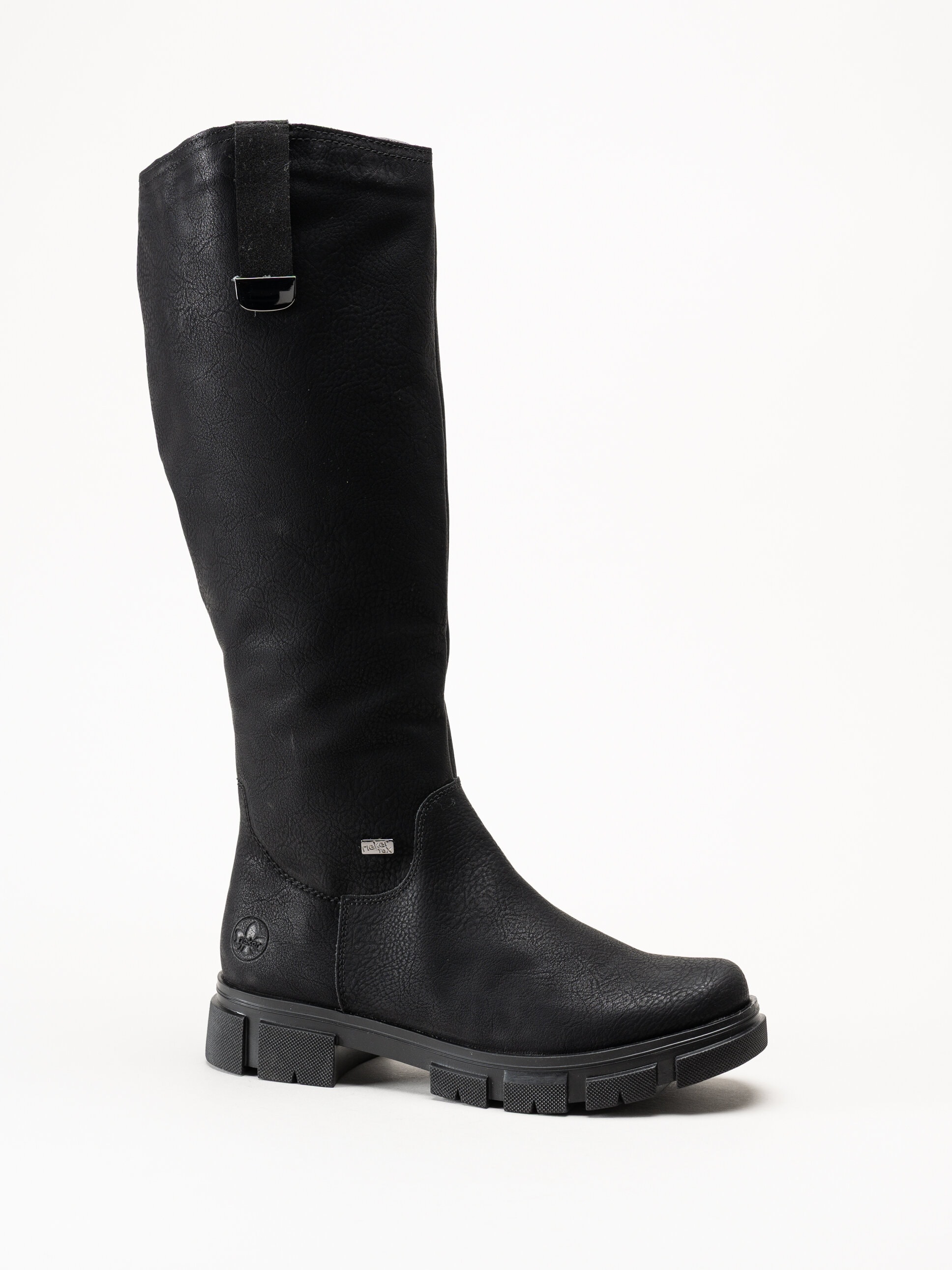 Rieker - Svarta fodrade stövlar