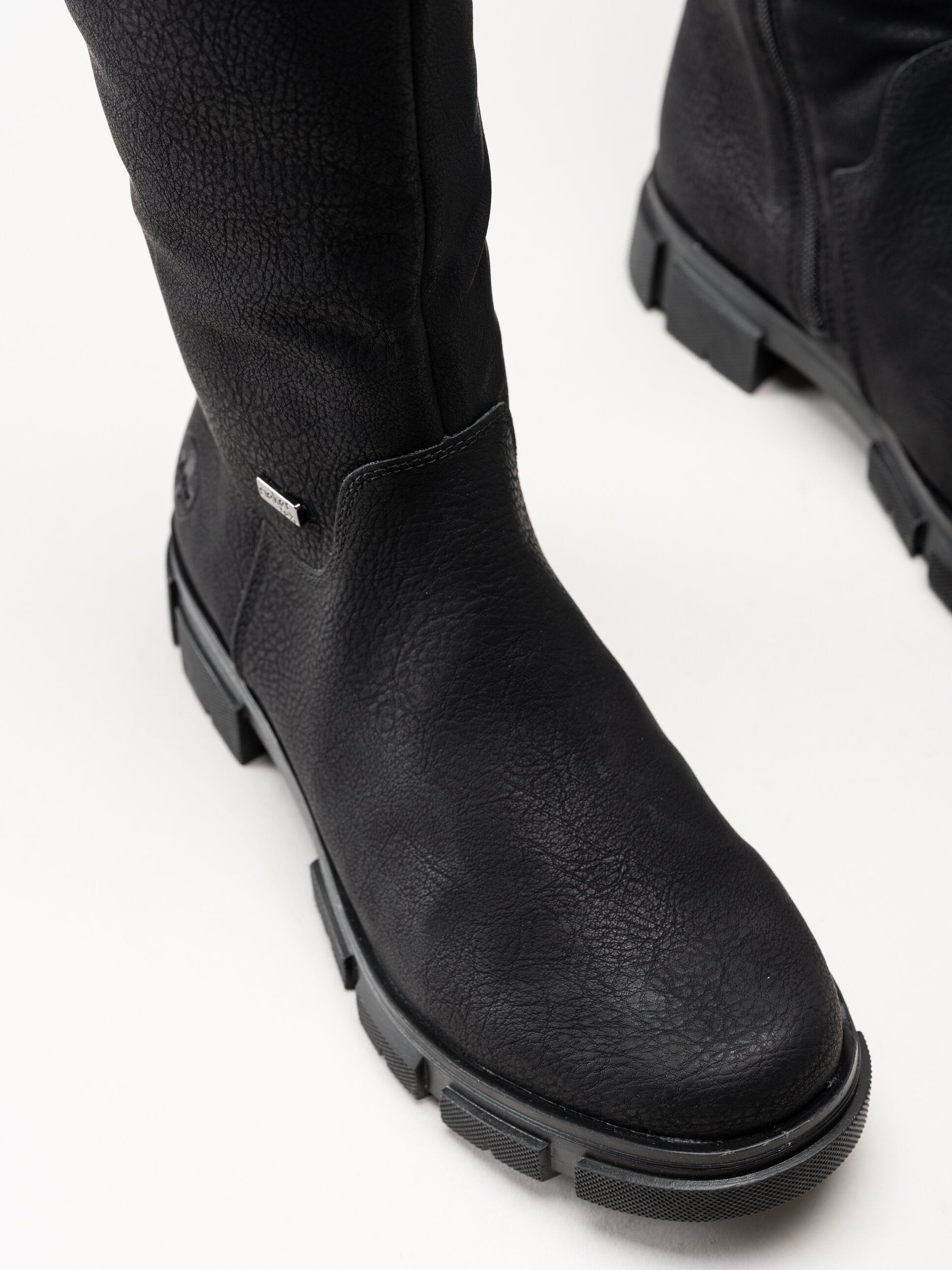 Rieker - Svarta fodrade stövlar