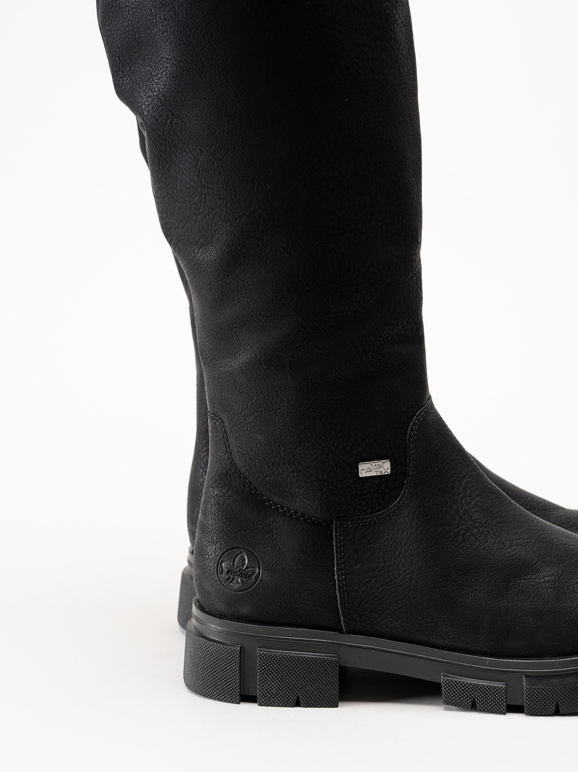 Rieker - Svarta fodrade stövlar