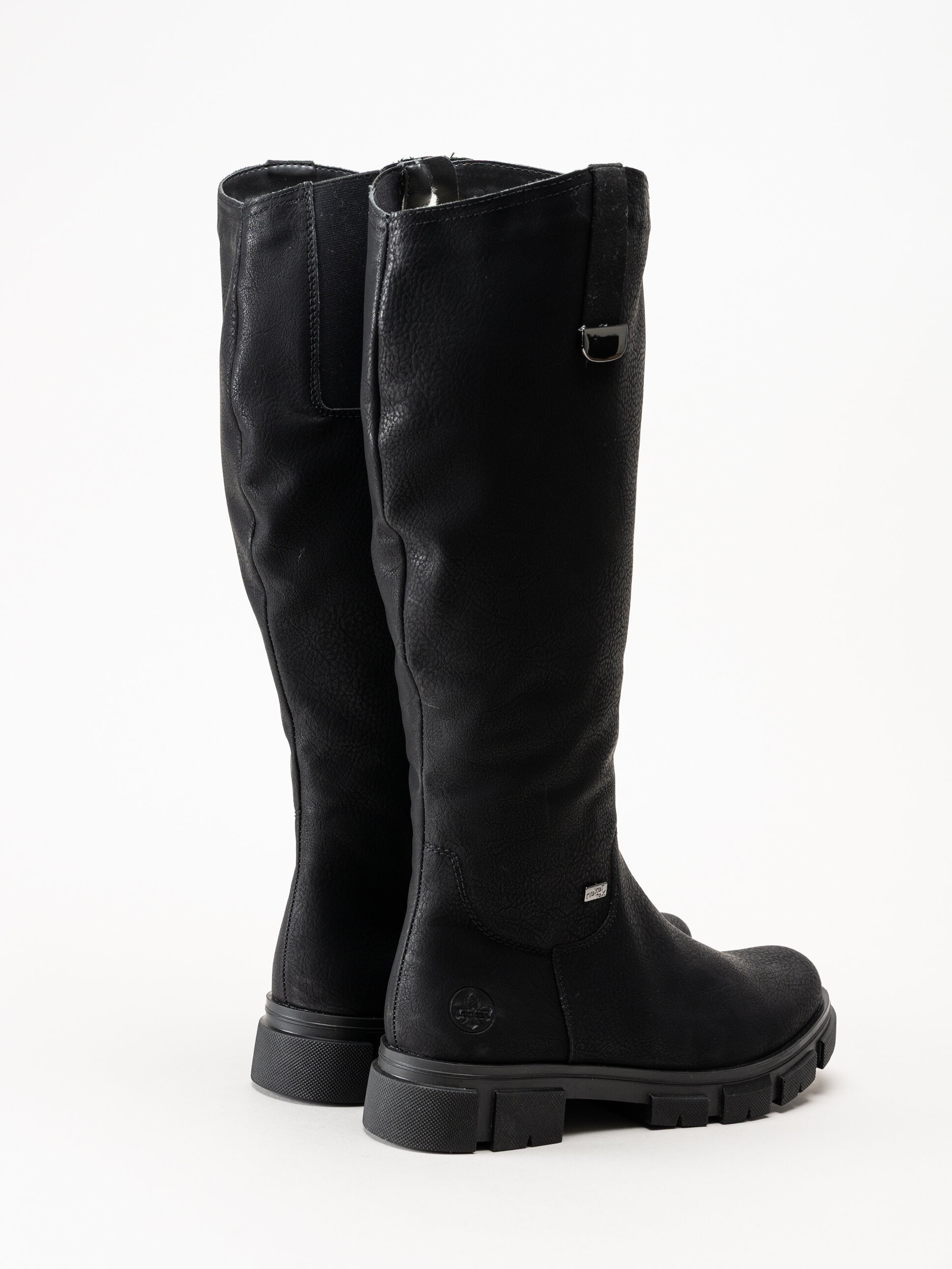 Rieker - Svarta fodrade stövlar