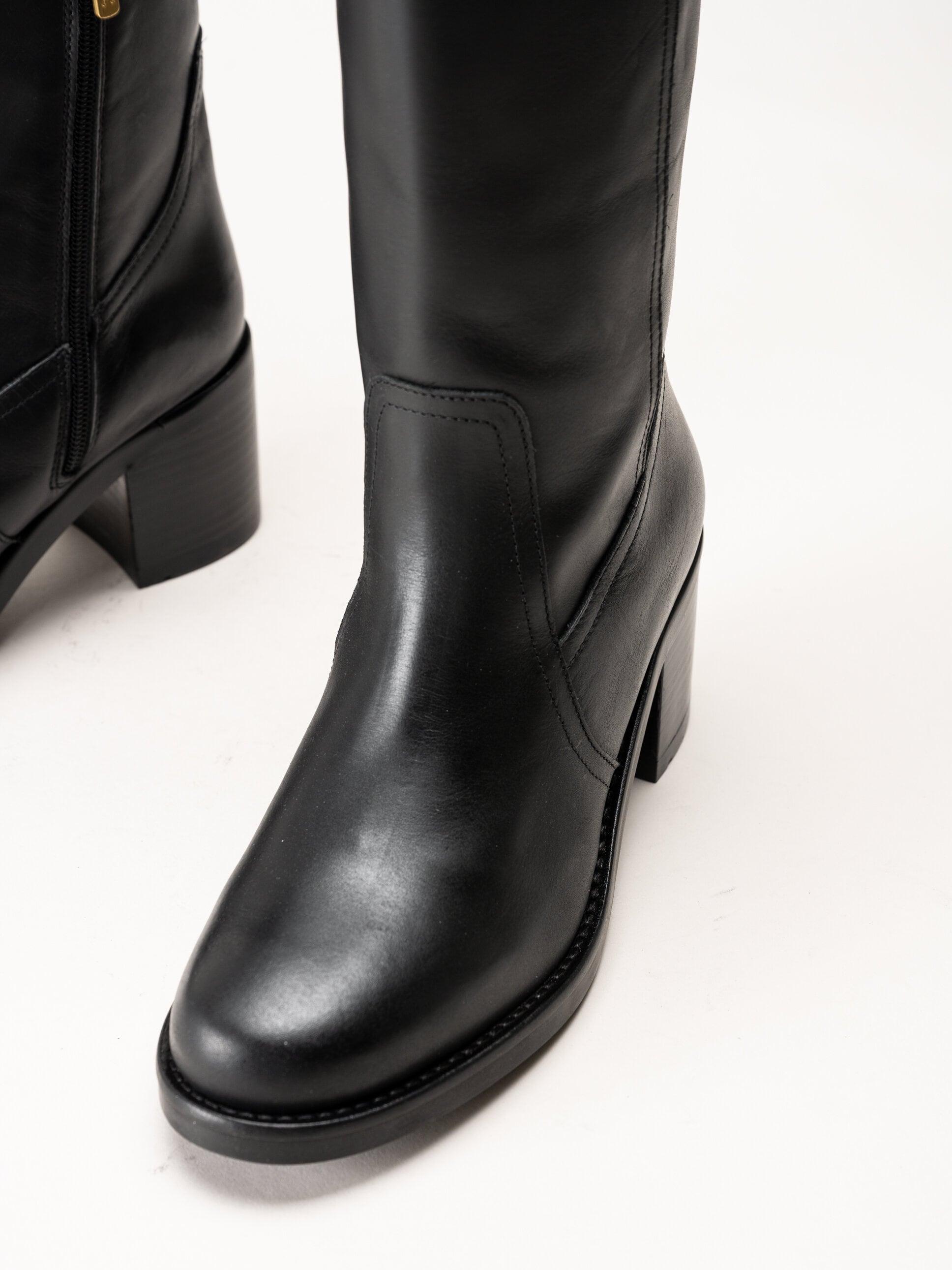 Tommy Hilfiger - Riding Lthr Long Boot - Höga skinnstövlar med blockklack