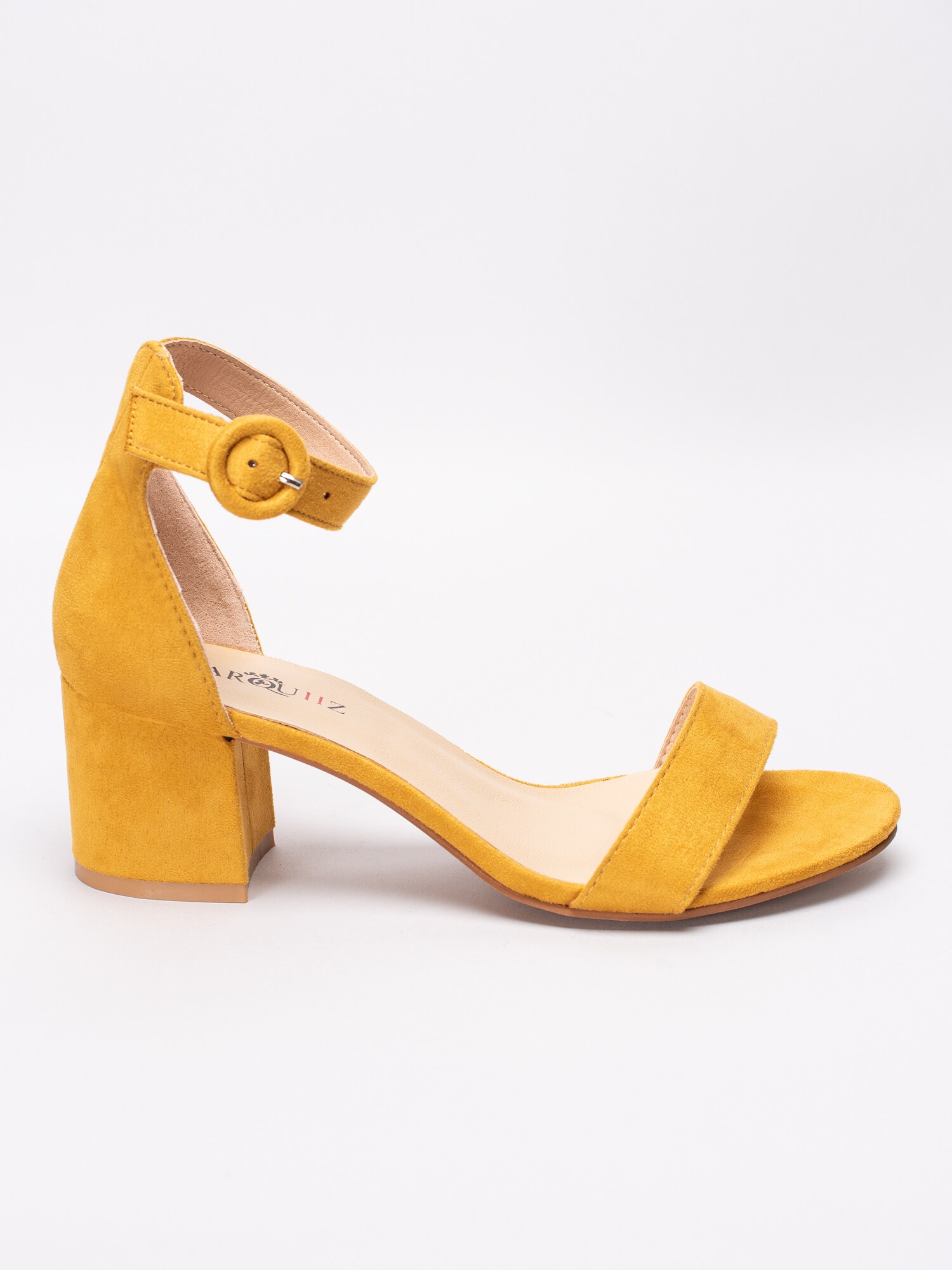 03191036 Marquiiz C7237 Yellow gula sandaletter med vristrem-6