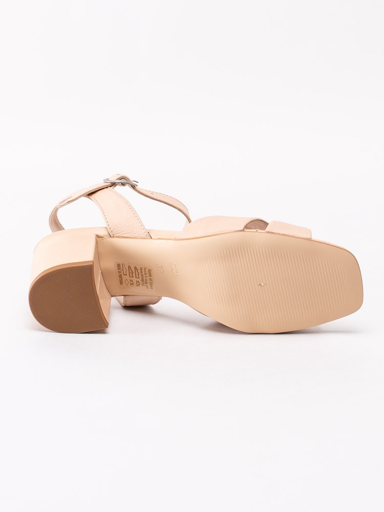 03201002 Apple of Eden Alice Nude Beige sandaletter med fyrkantig tå-5
