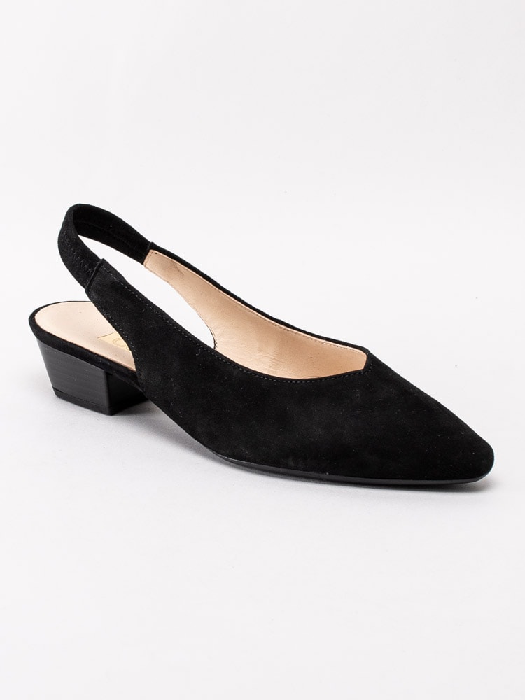 03201006 Gabor 41.530-17 Svarta lågklackade pumps med slingback-1