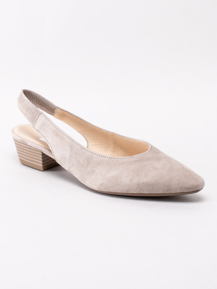 03201007 Gabor 41.530-12 Beige lågklackade pumps med slingback-1