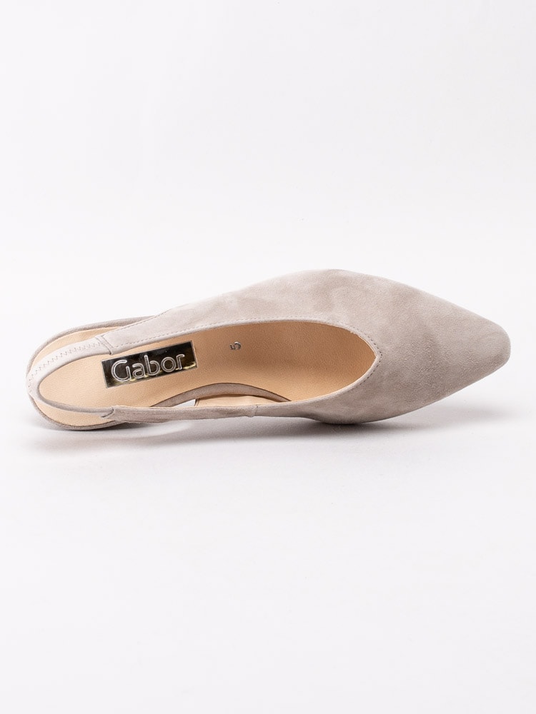 03201007 Gabor 41.530-12 Beige lågklackade pumps med slingback-4