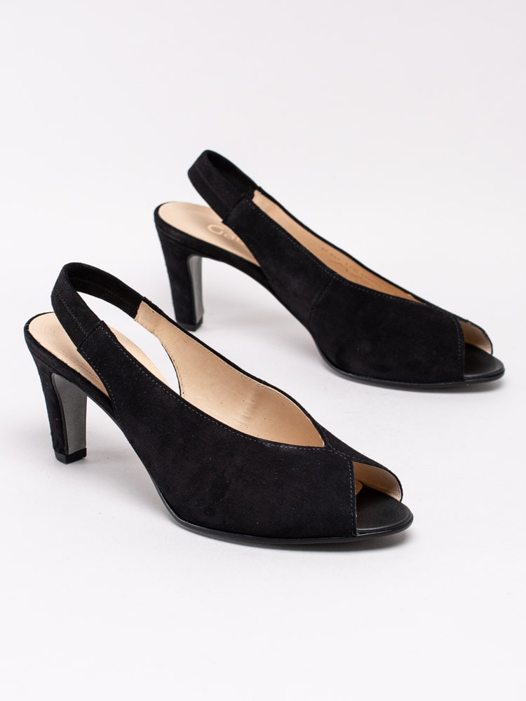 03201011 Gabor 41.800-17 Svarta pumps med slingback och peeptoe-6