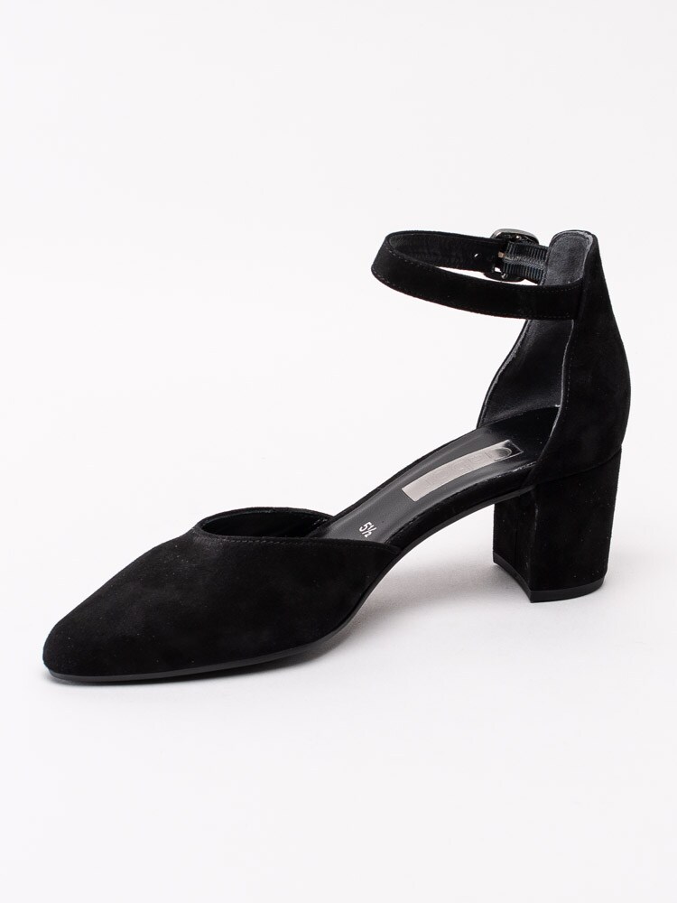 03201013 Gabor 41.340-17 Svarta sandaletter med spetsig tå och vristrem-2