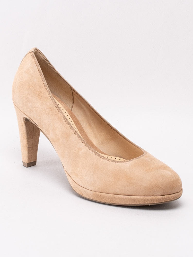 03201017 Gabor 41.470-14 Beige pumps med platå-1