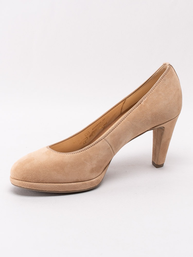 03201017 Gabor 41.470-14 Beige pumps med platå-2