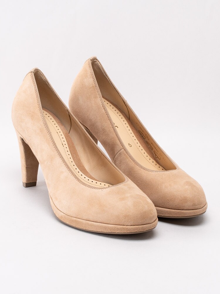 03201017 Gabor 41.470-14 Beige pumps med platå-3