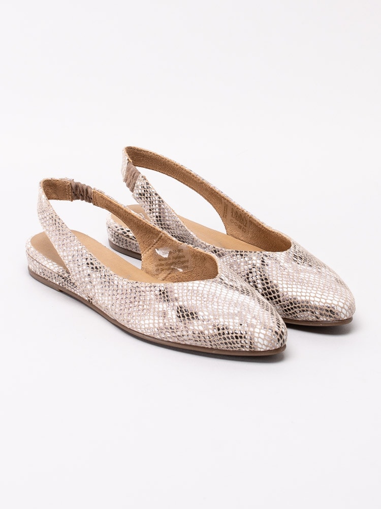 03201030 Tamaris 1-29406-24-902 Beige snake ballerinaskor med slingback-3