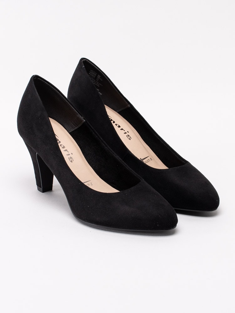 03201033 Tamaris 1-22406-24-001 svarta pumps i textilmocka-3
