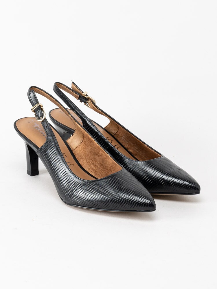 Tamaris - Svarta pumps med slingback