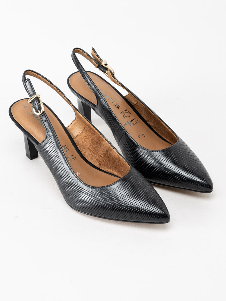 Tamaris - Svarta pumps med slingback