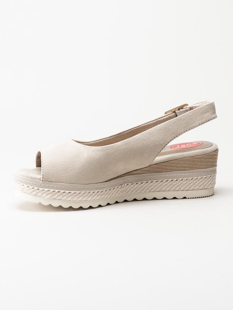 Jana - Toro - Beige kilklackade sandaletter