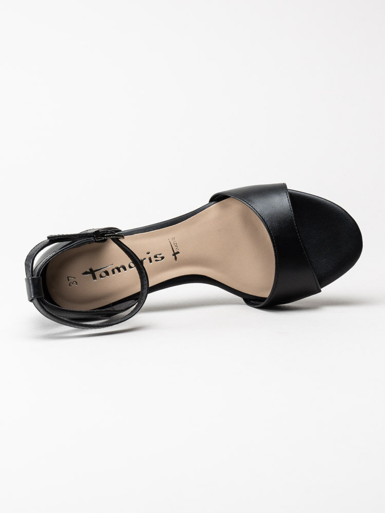 Tamaris - Svarta högklackade sandaletter
