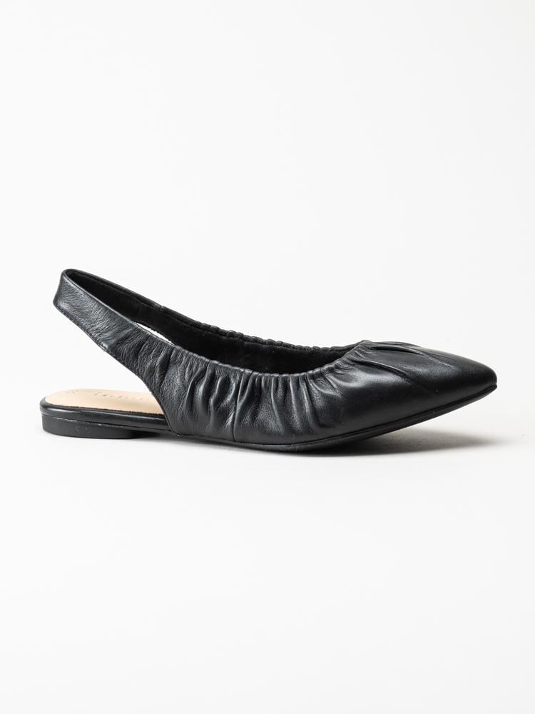 Tamaris - Svarta ballerinaskor med slingback