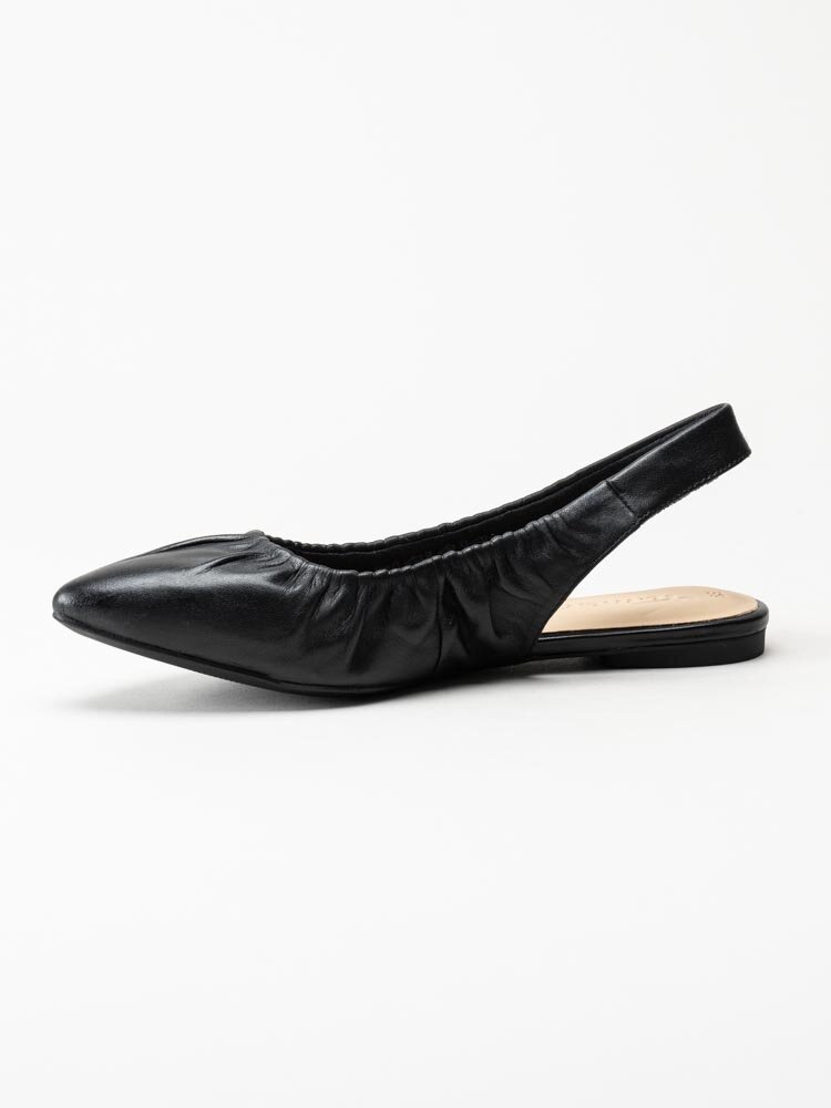 Tamaris - Svarta ballerinaskor med slingback