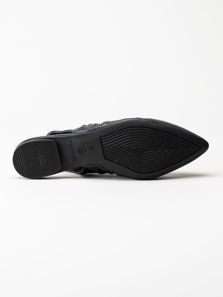 Tamaris - Svarta ballerinaskor med slingback