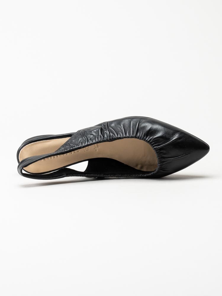 Tamaris - Svarta ballerinaskor med slingback