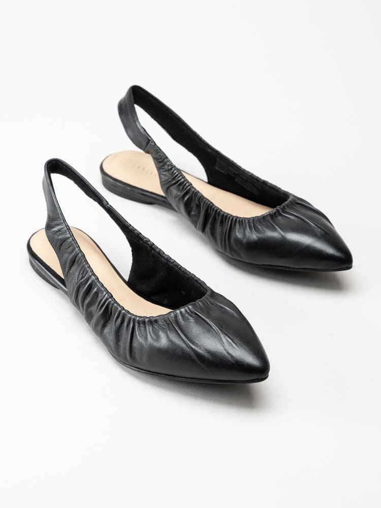 Tamaris - Svarta ballerinaskor med slingback