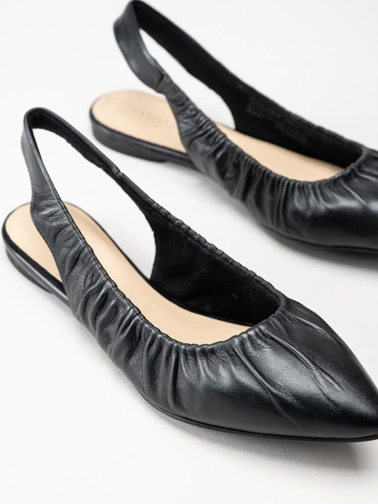 Tamaris - Svarta ballerinaskor med slingback