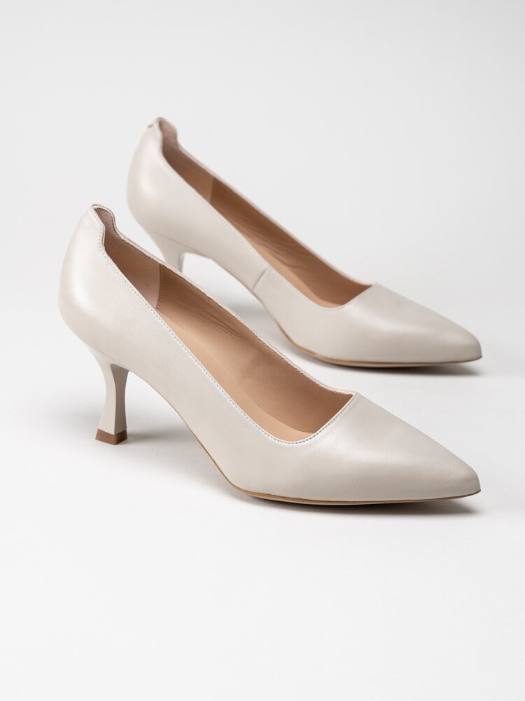 Unisa - Kizas_VU - Beige högklackade pumps i skinn