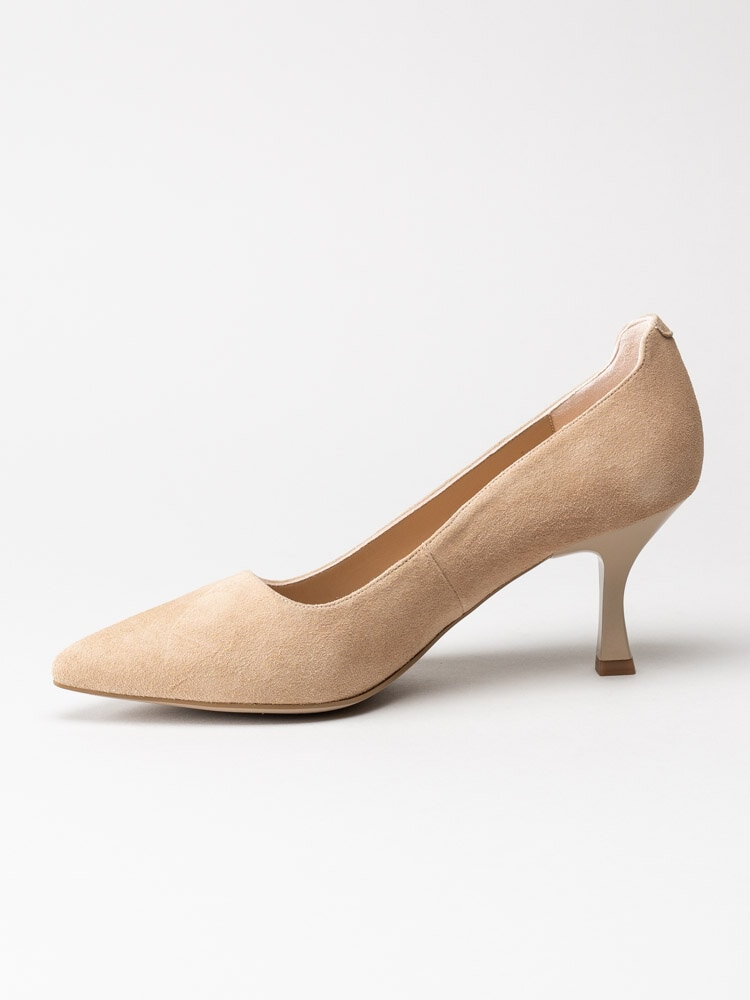 Unisa - Kizas_KS - Beige högklackade pumps i mocka