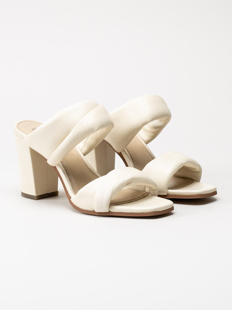 Steve Madden - Imani - Off white slip in sandaletter i skinn