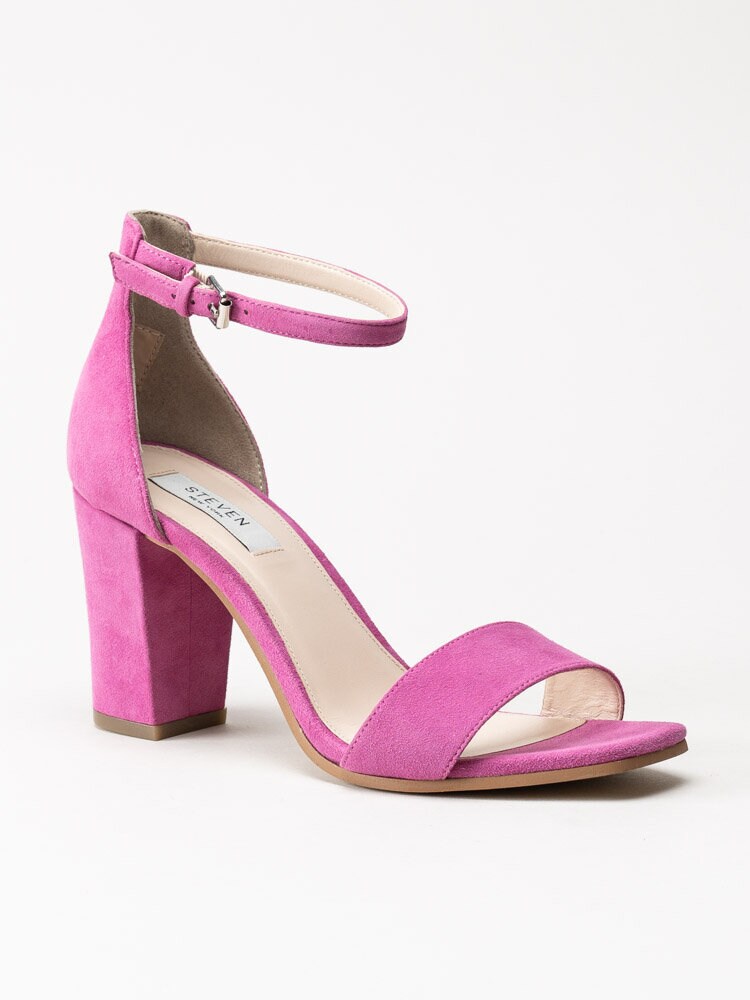 Steve Madden - Judy - Rosa högklackade sandaletter i mocka