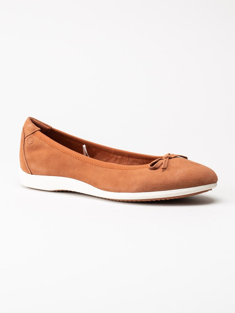Tamaris - Orange ballerina i mocka