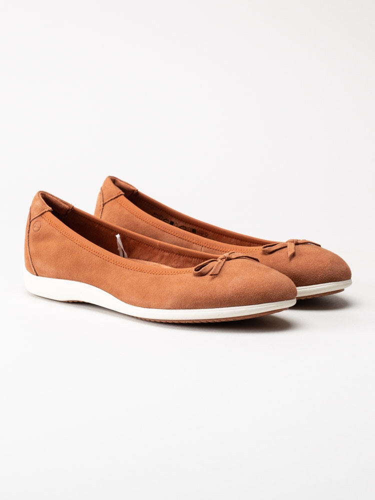 Tamaris - Orange ballerina i mocka