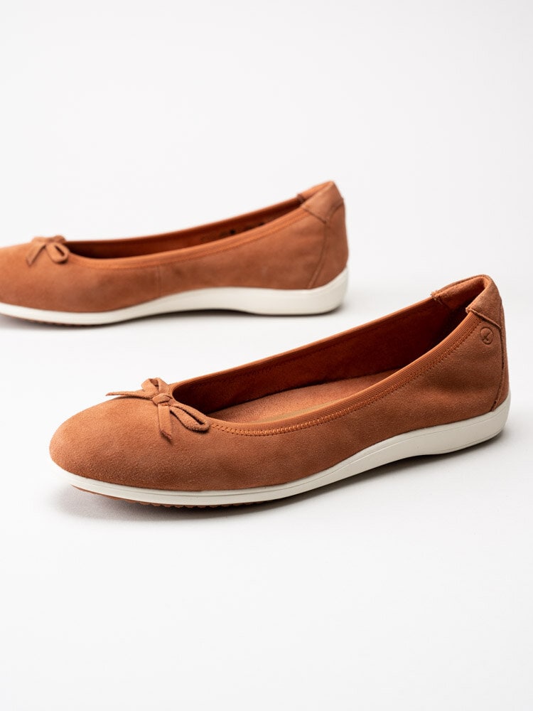 Tamaris - Orange ballerina i mocka