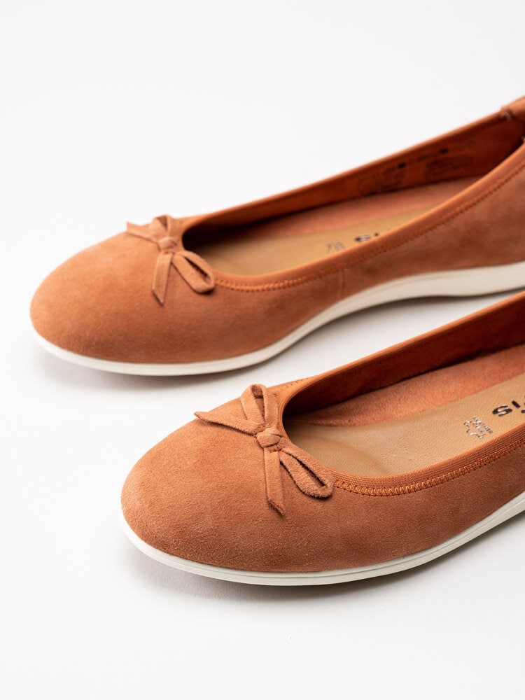Tamaris - Orange ballerina i mocka