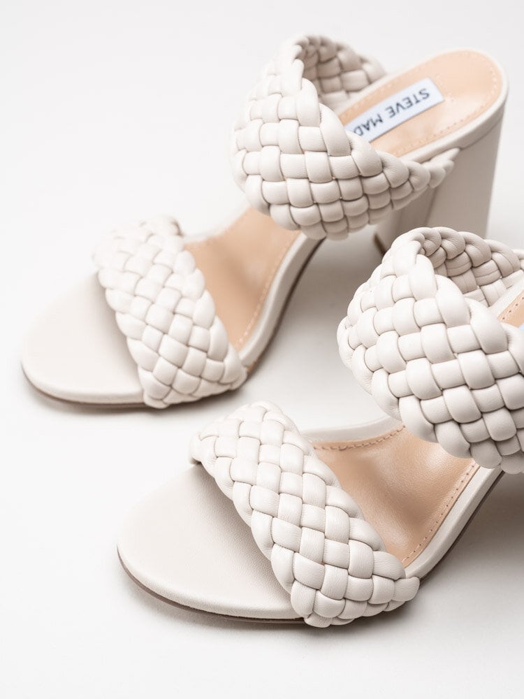 Steve Madden - Tangle - Off White högklackade slip in sandaletter