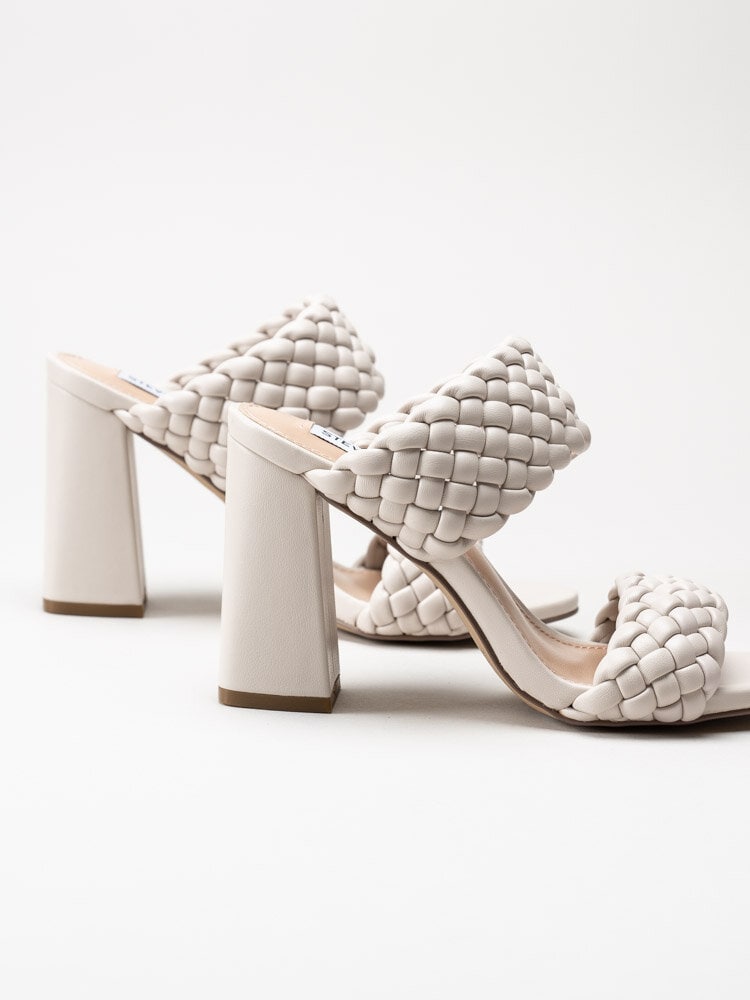 Steve Madden - Tangle - Off White högklackade slip in sandaletter