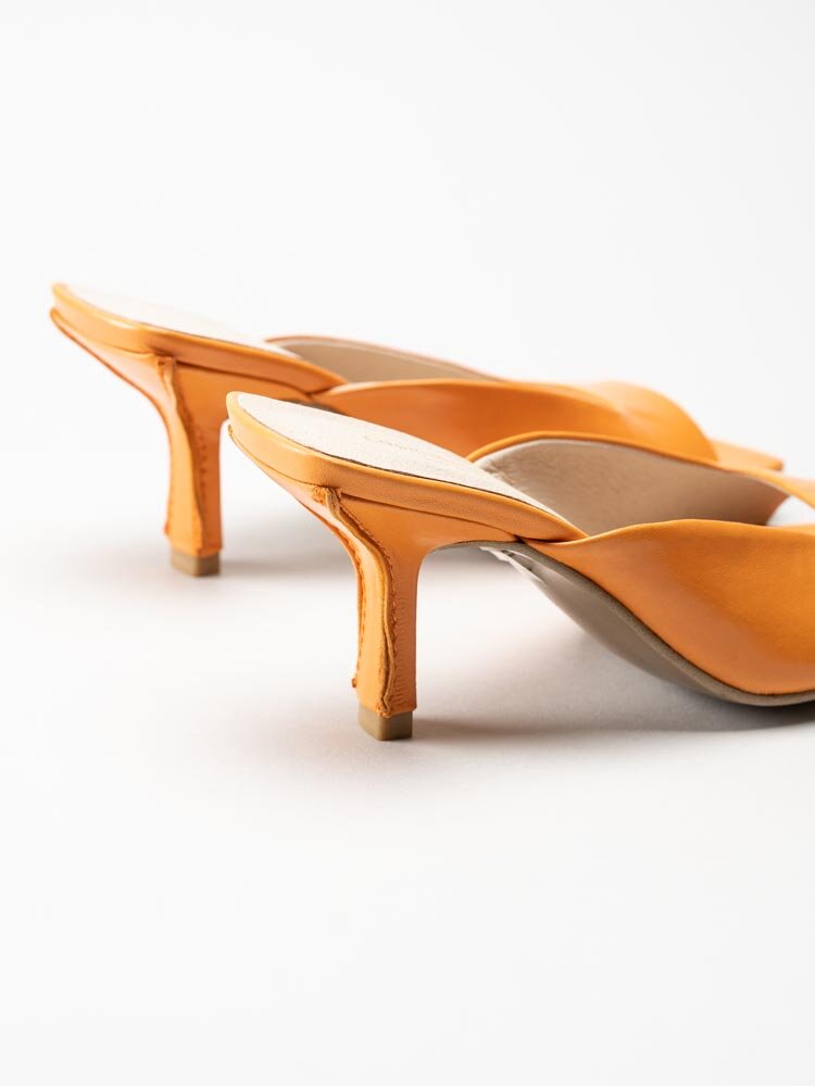 Copenhagen Shoes - Vive la Vi - Orange slip in sandaletter i skinn